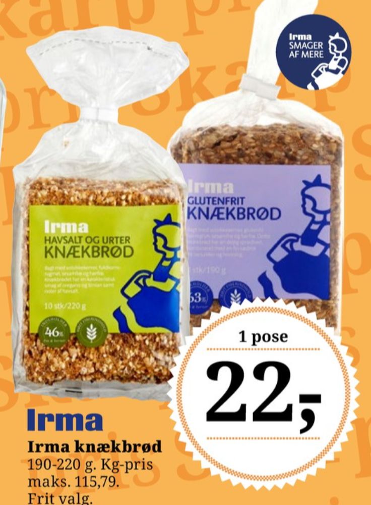 Irmas, Havsalt og Urter Knækbrød