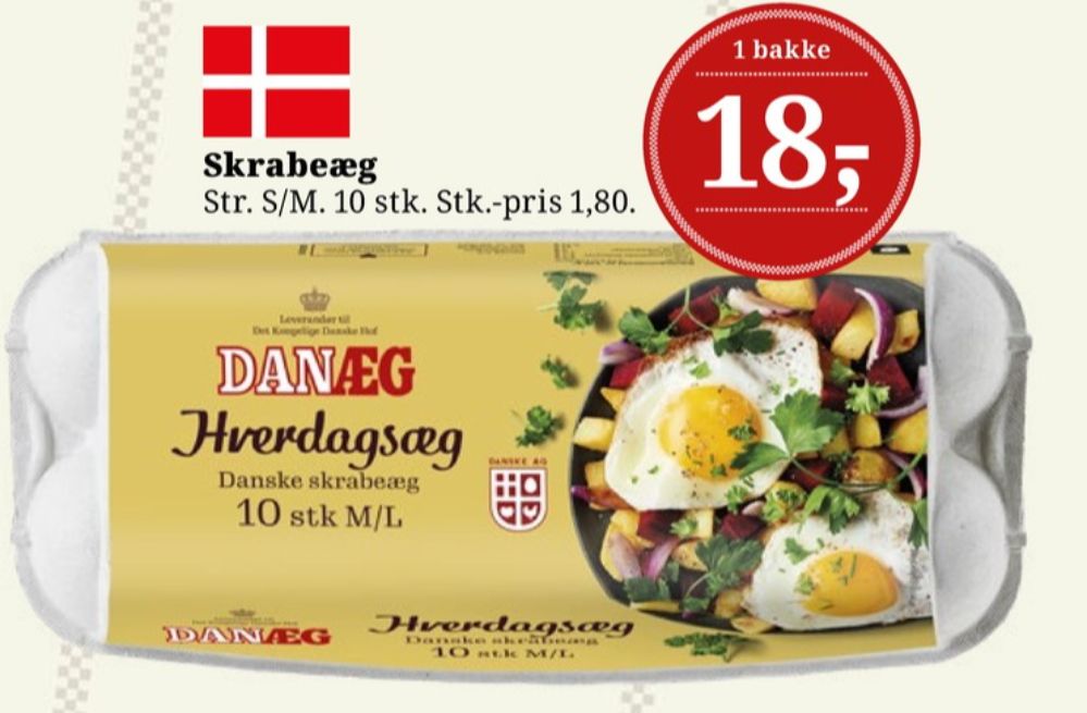 Danæg, Hverdagsæg M/L