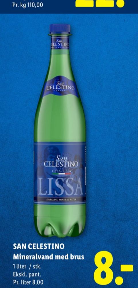 San Celestino, Mineralvand med brus