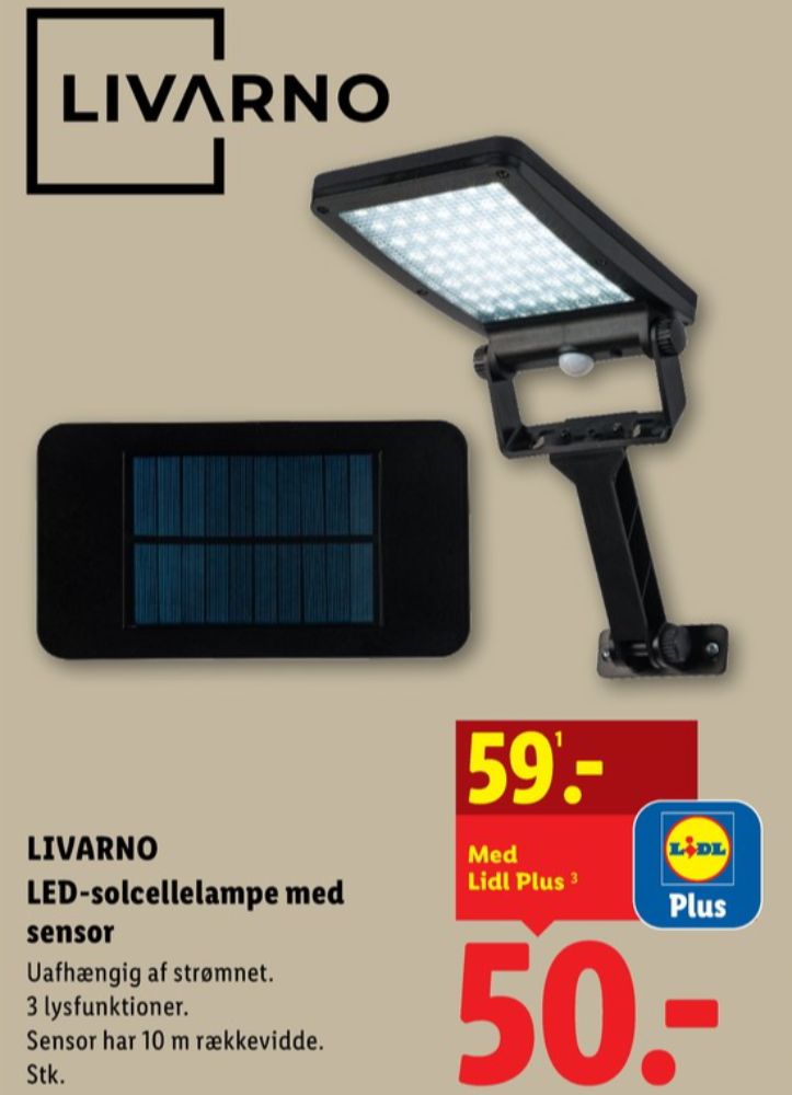 Livarno, Solcellelampe