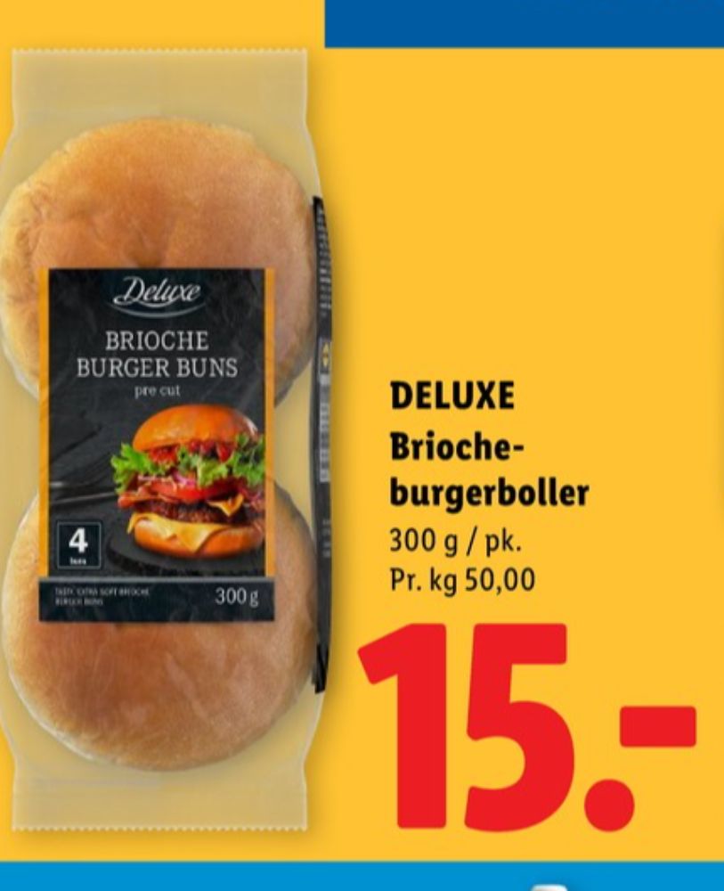 Deluxe, Brioche Burgerboller
