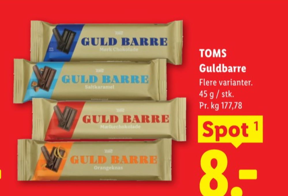 Toms Guldbarre, Chokoladebar Saltkaramel