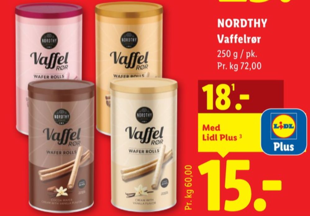 Nordthy, Vaffelrør Vanilla