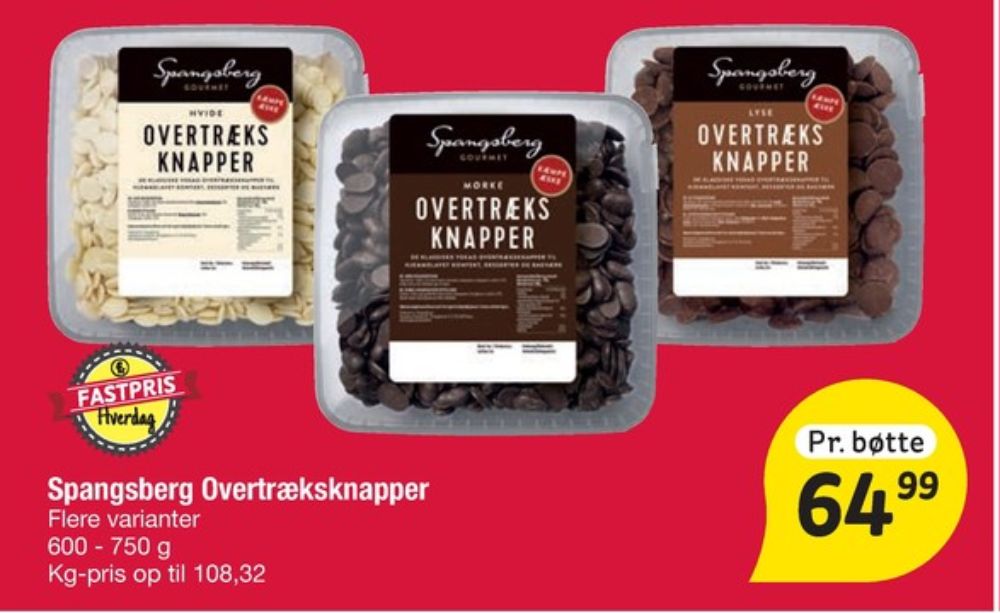 Spangsberg, Overtræksknapper Mørk