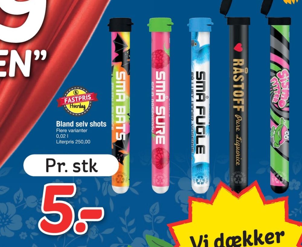 Råstoff Pure Liquorice, Shots