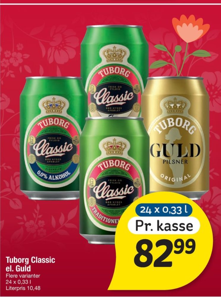 Tuborg Classic, Øl 24 pk.
