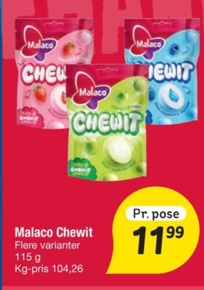 Malaco Chewit, Slikposer