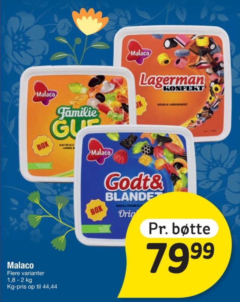 Malaco Godt & Blandet, Slikbøtter