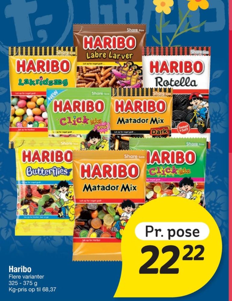 Haribo Matador Mix, Slikpose Dark