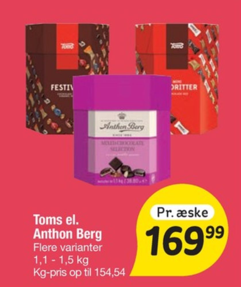 Toms Festival, Dessertchokolade