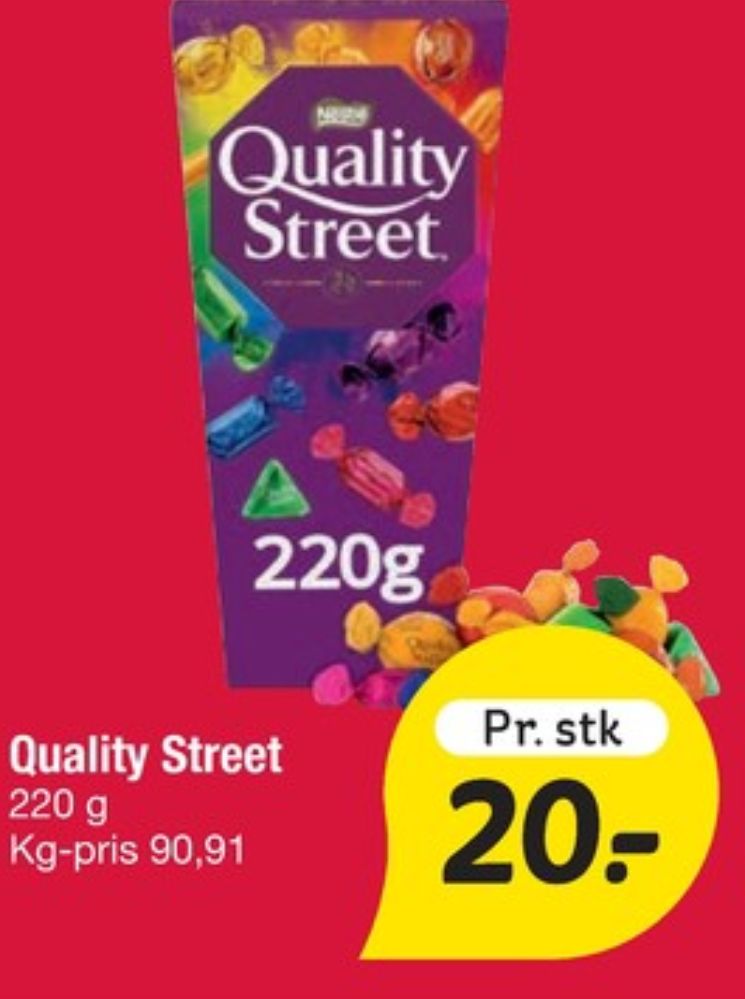 Quality Street, Dessertchokolade