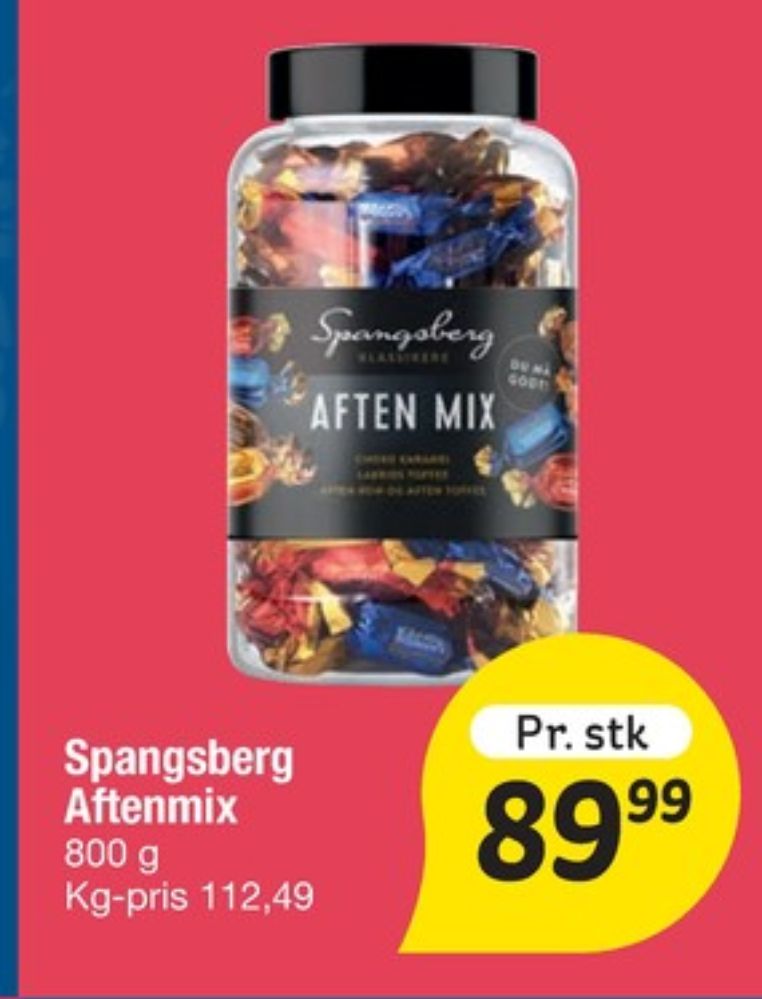 Spangsberg Aften Mix, Dessertchokolade