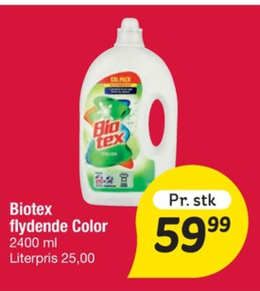 Biotex, Vaskemiddel-flydende