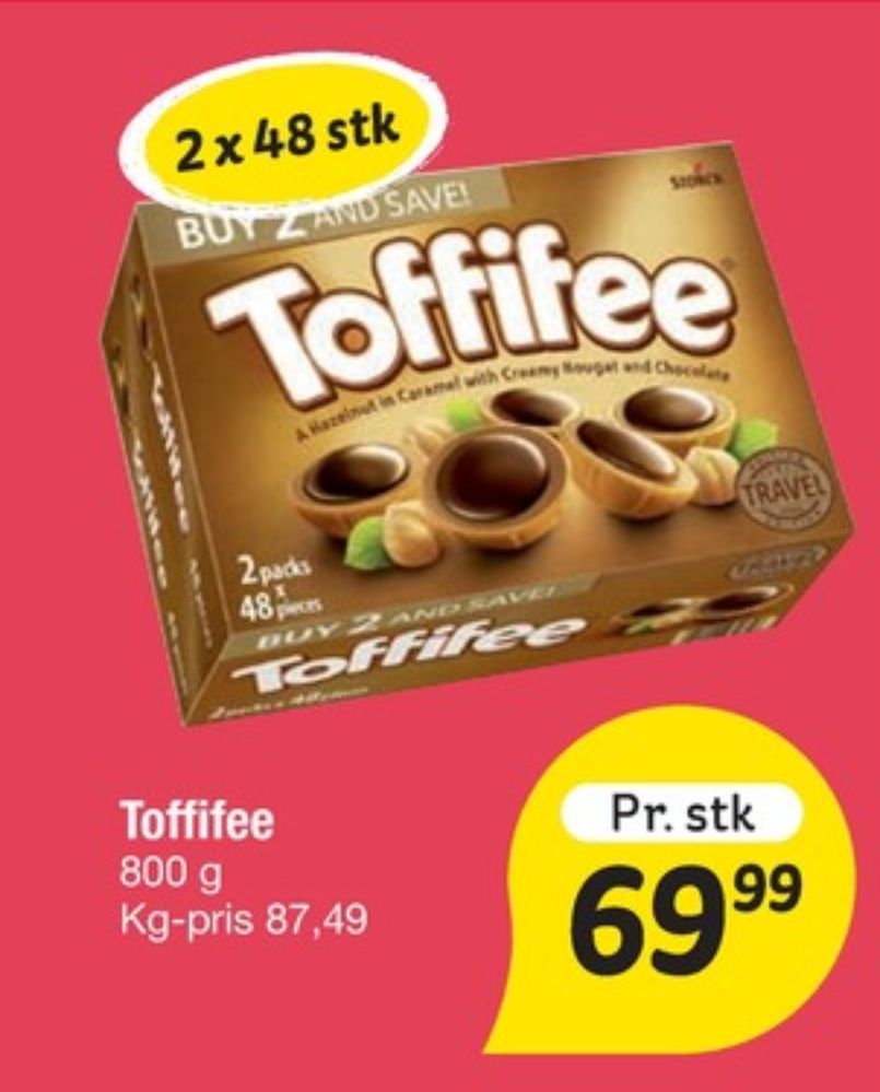 Toffifee, Dessertchokolade