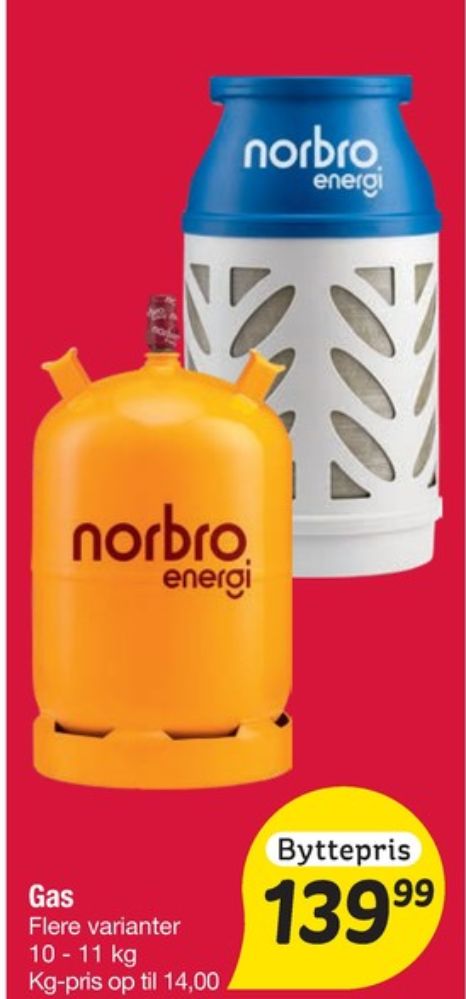 Norbro, Gasflaske