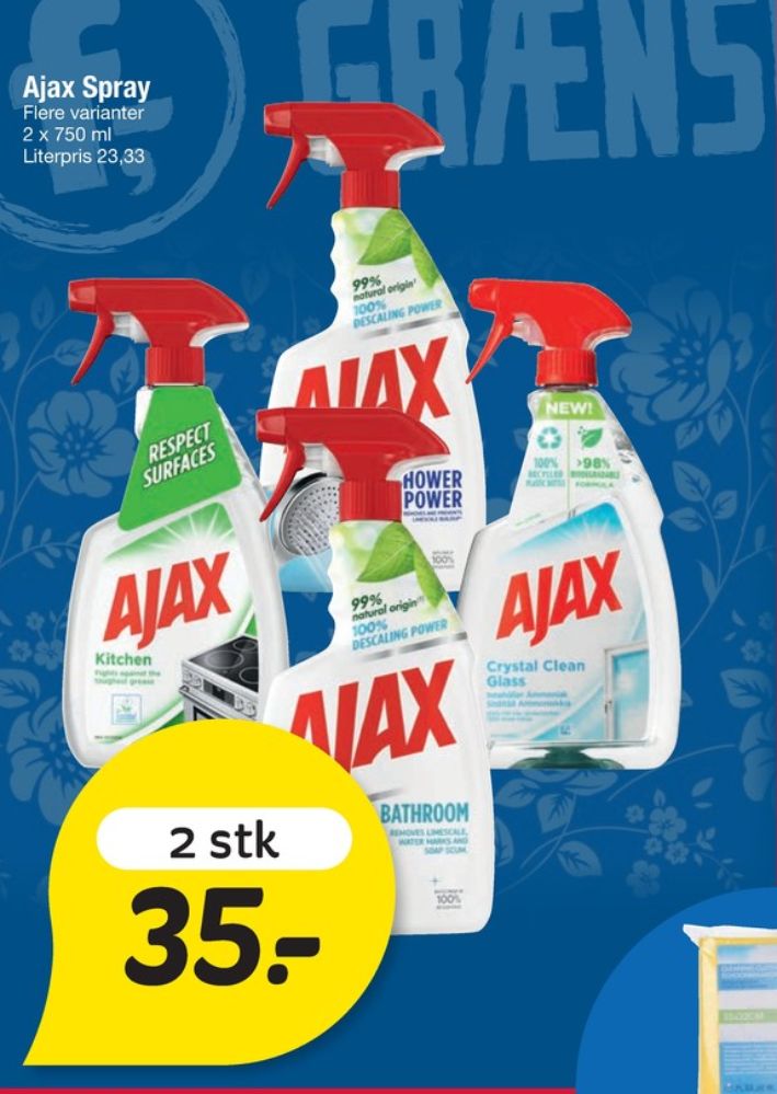 Ajax, Rengøring - universal