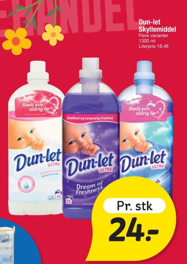 Dun-let, Skyllemiddel