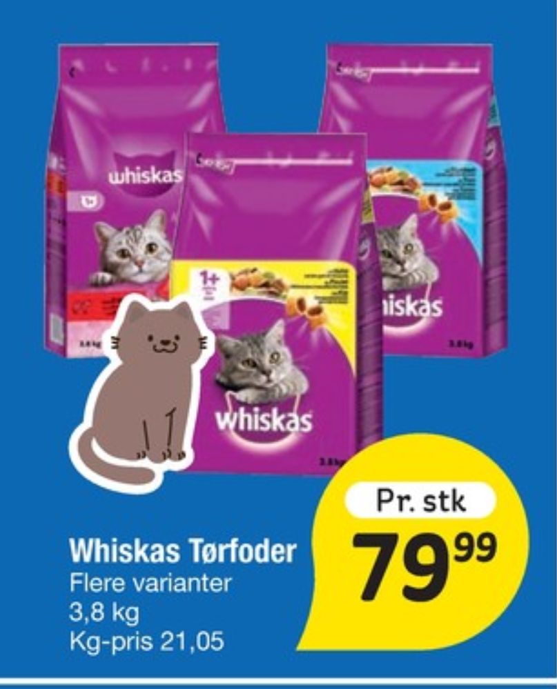 Whiskas, Kattefoder