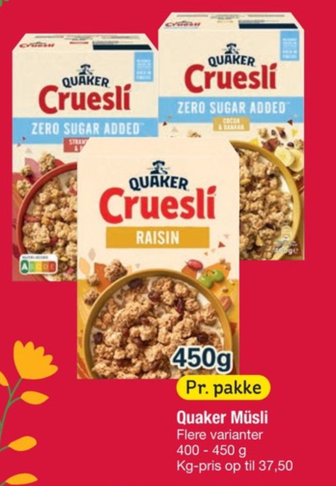 Quaker, Cruesli Raisins