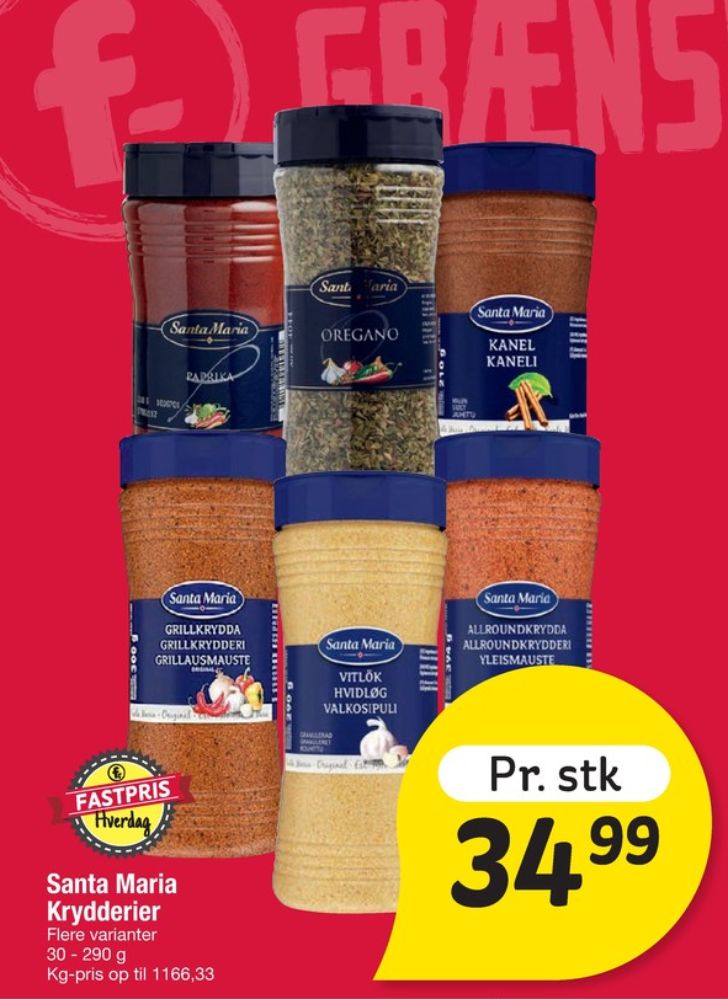 Santa Maria, Grillkrydderi