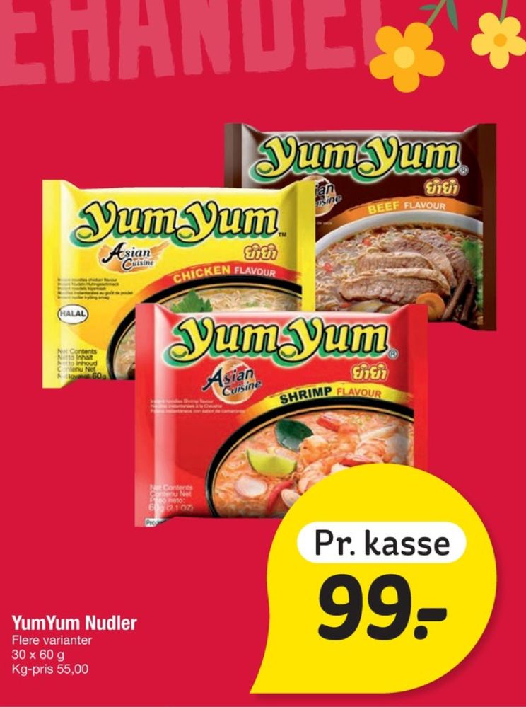 Yum Yum, Nudler Shrimp