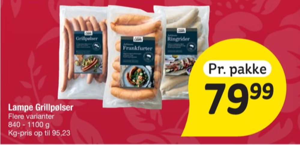 Slagter Lampe, Grillpølser
