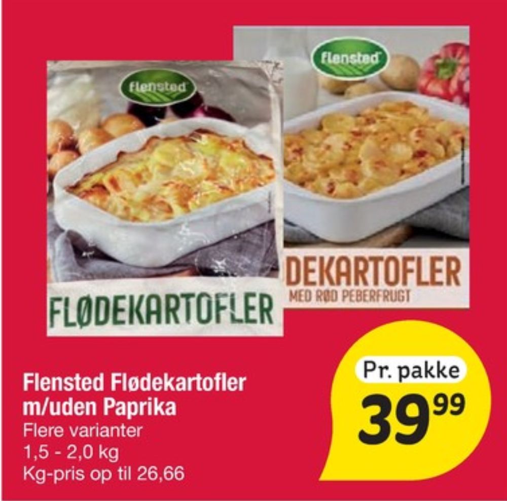 Flensted, Flødekartofler