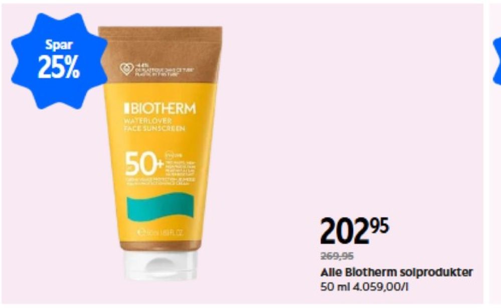 Biotherm, Solcreme