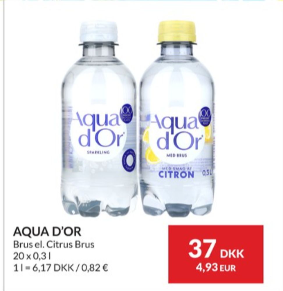 Aqua d'Or, Mineralvand med brus 20 pk.