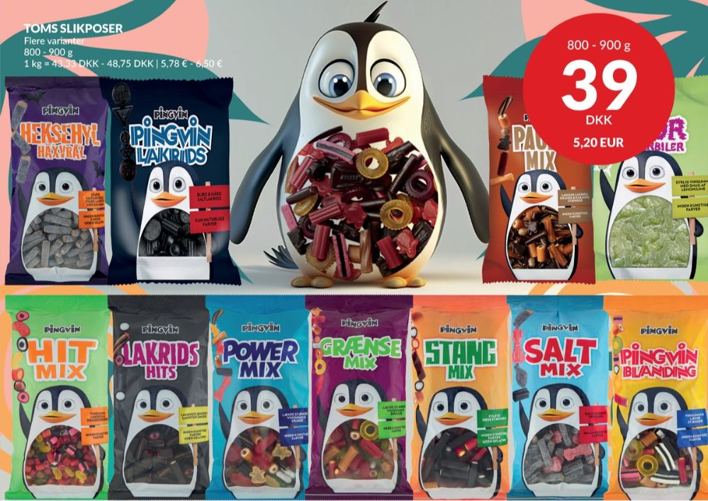 Toms Pingvin Heksehyl, Slikposer