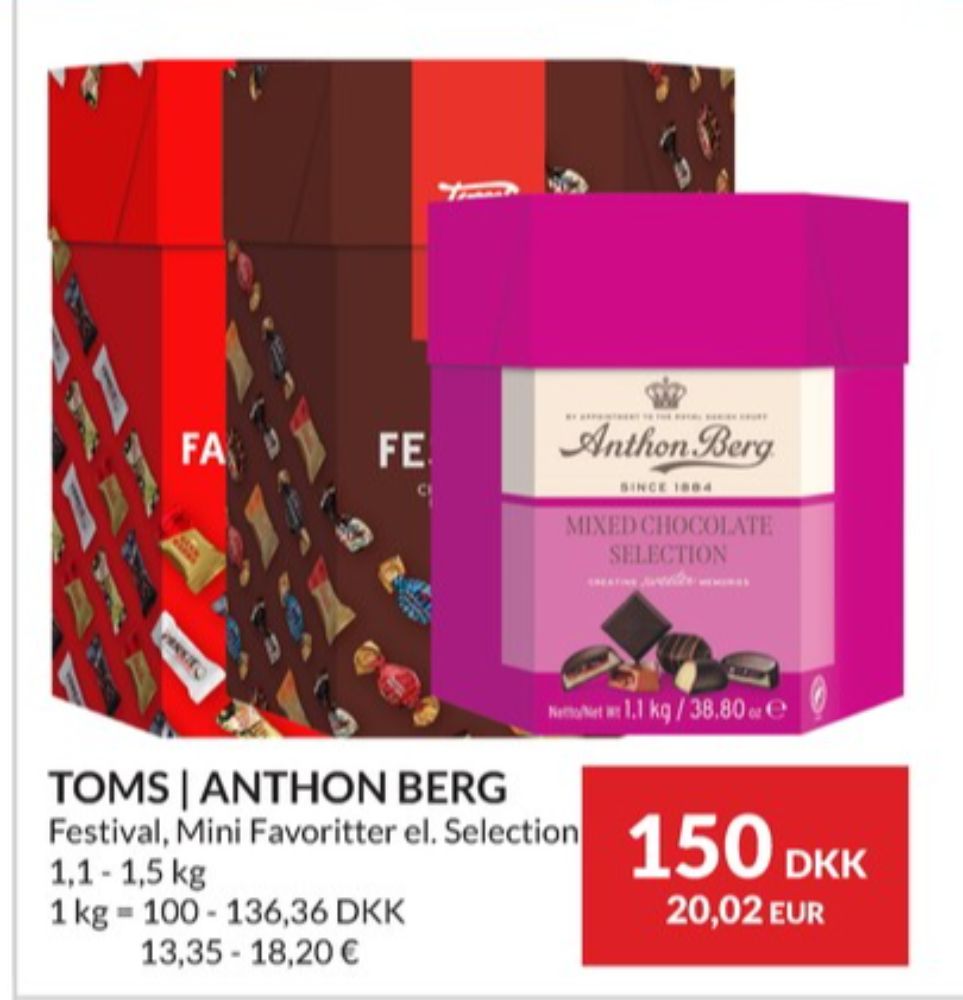 Anthon Berg Mixed Chocolate Selection, Dessertchokolade