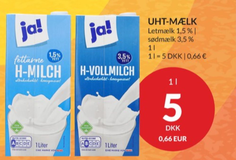 Letmælk UTH 1,5%
