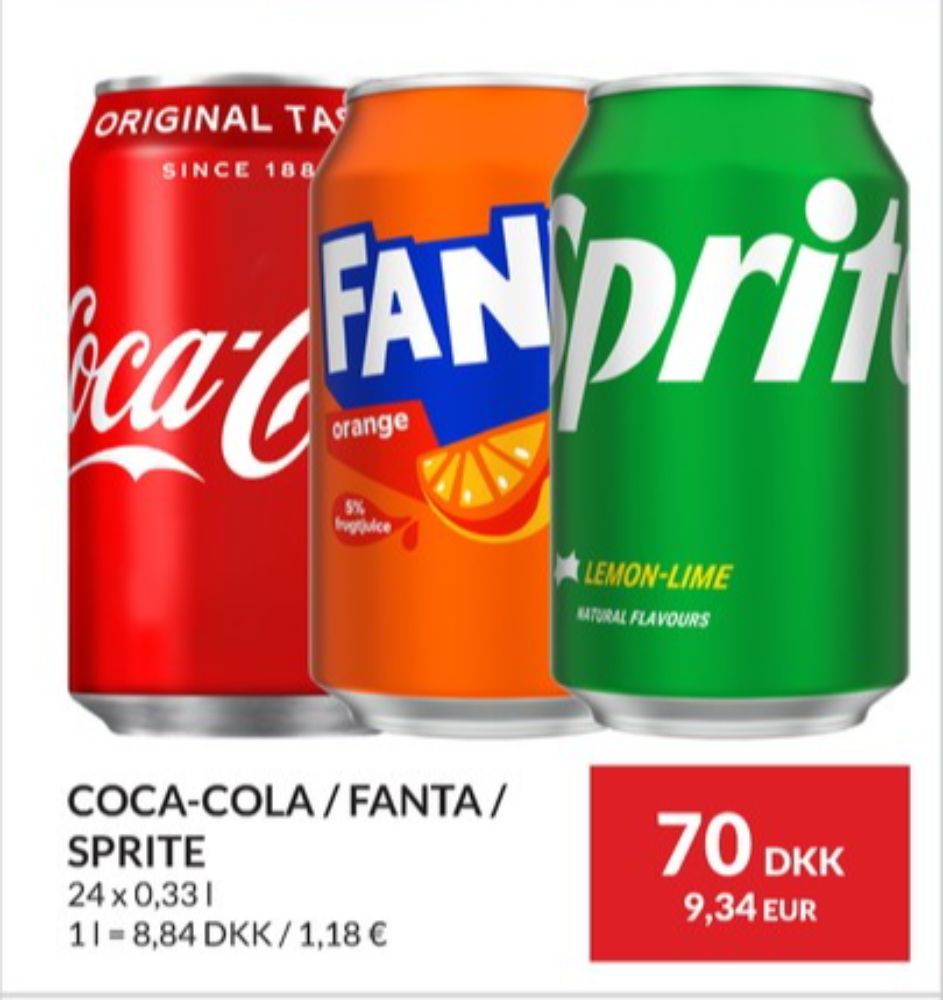 Fanta Orange, Appelsinsodavand 24 pk.