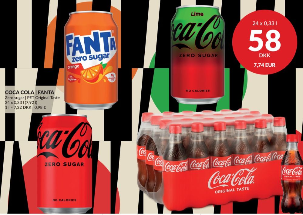 Coca Cola Zero Lime, Cola 24 pk.