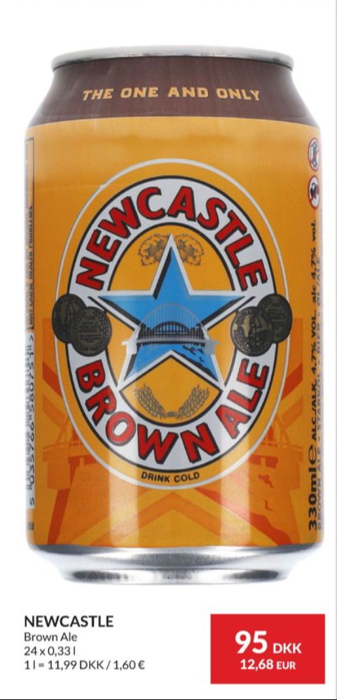 Newcastle Brown Ale, Specialøl 24 pk.