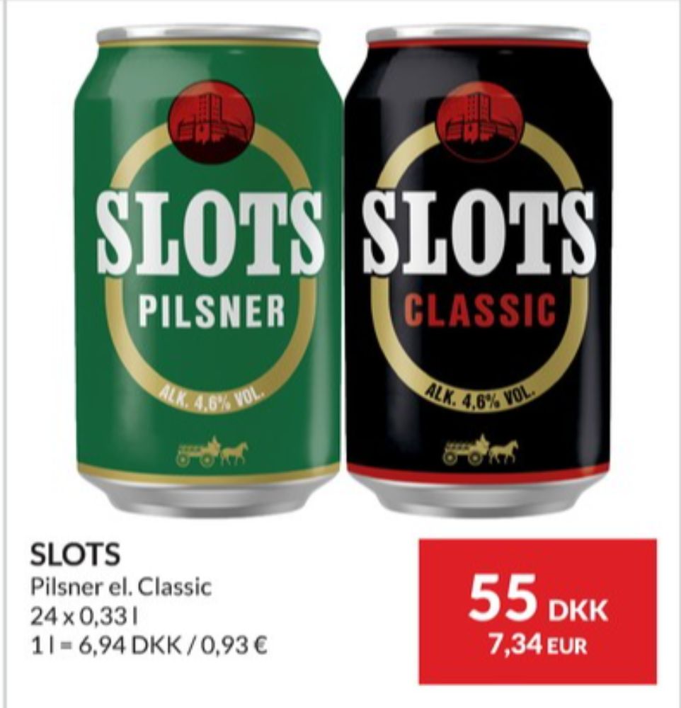 Slots Classic, Øl 24 pk.