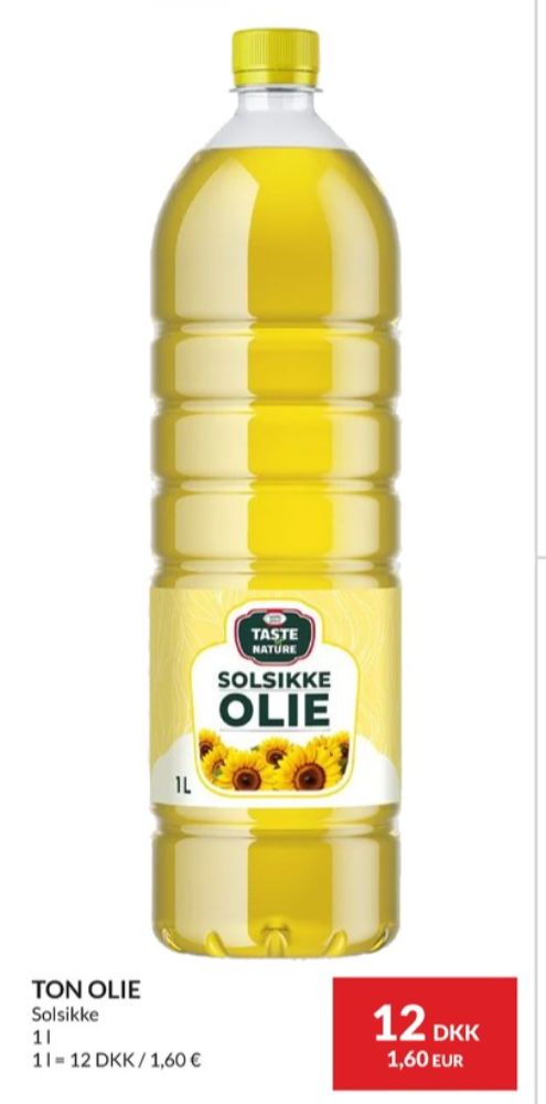 Taste of Nature, Solsikkeolie