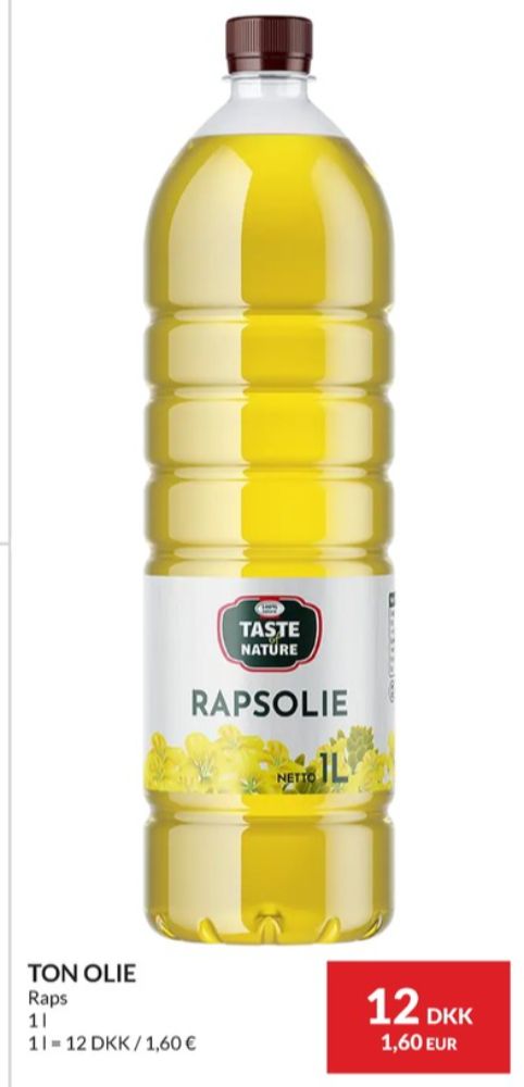 Taste of Nature, Rapsolie