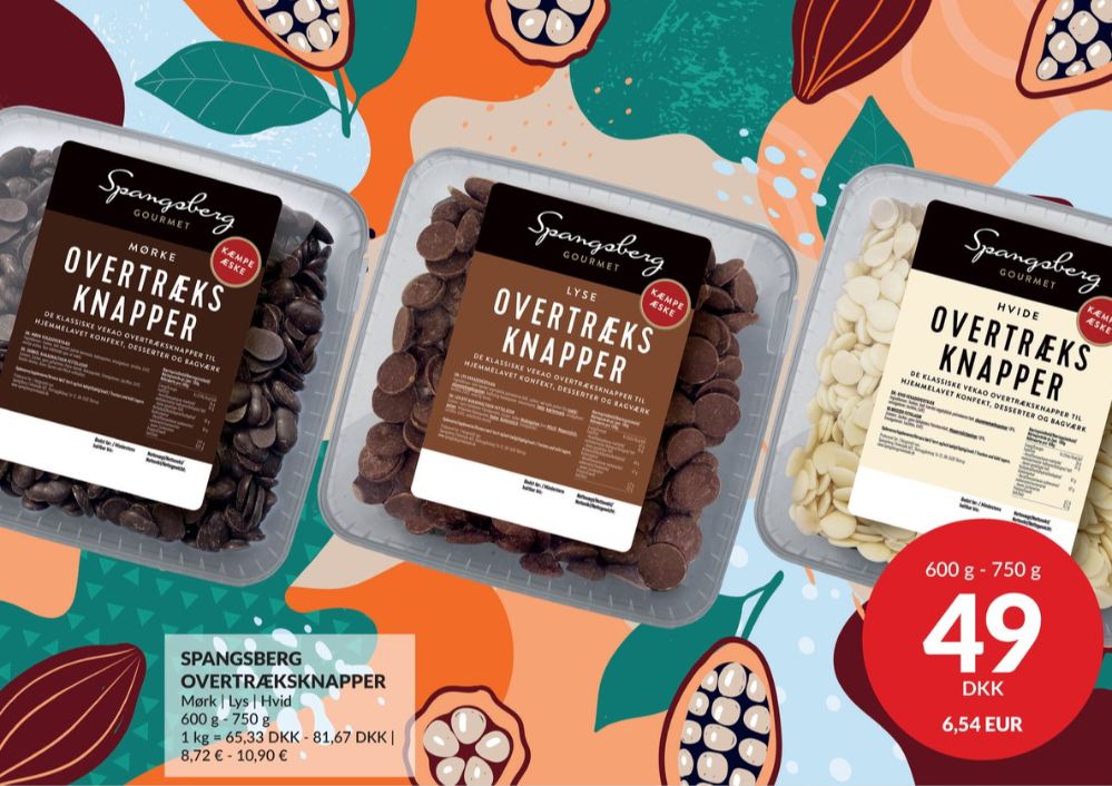 Spangsberg, Overtræksknapper Mørk