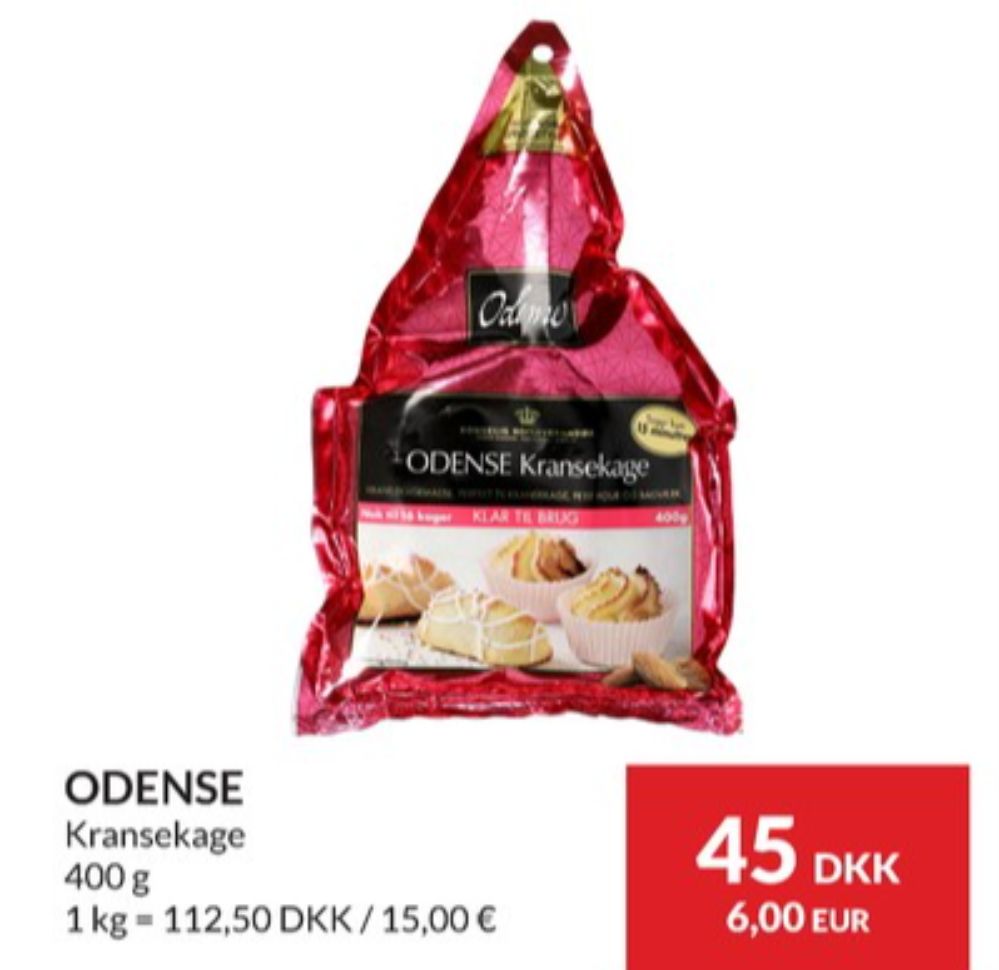 Odense, Kransekagemasse