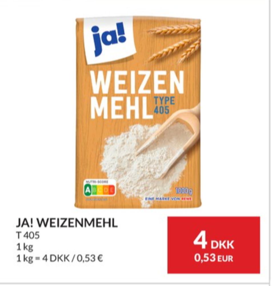 ja!, Hvedemel
