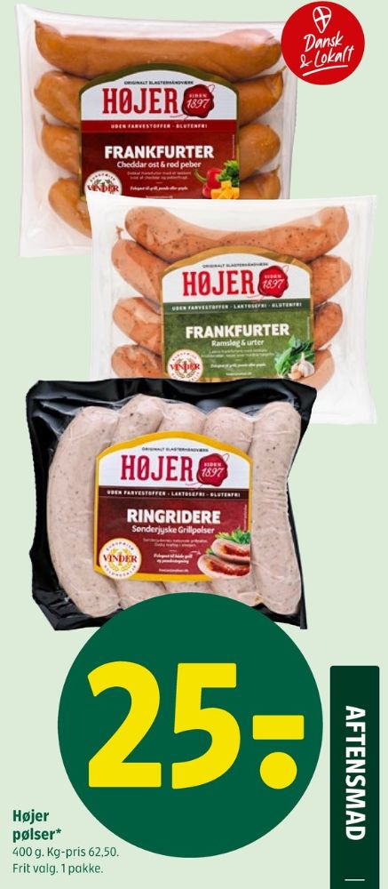 Højer Pølser, Frankfurter Ramsløg & Urter
