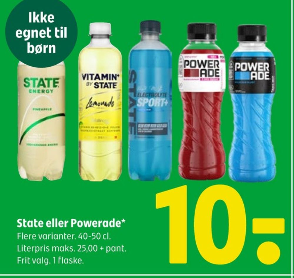 STATE Electrolyte Sport+, Energidrik