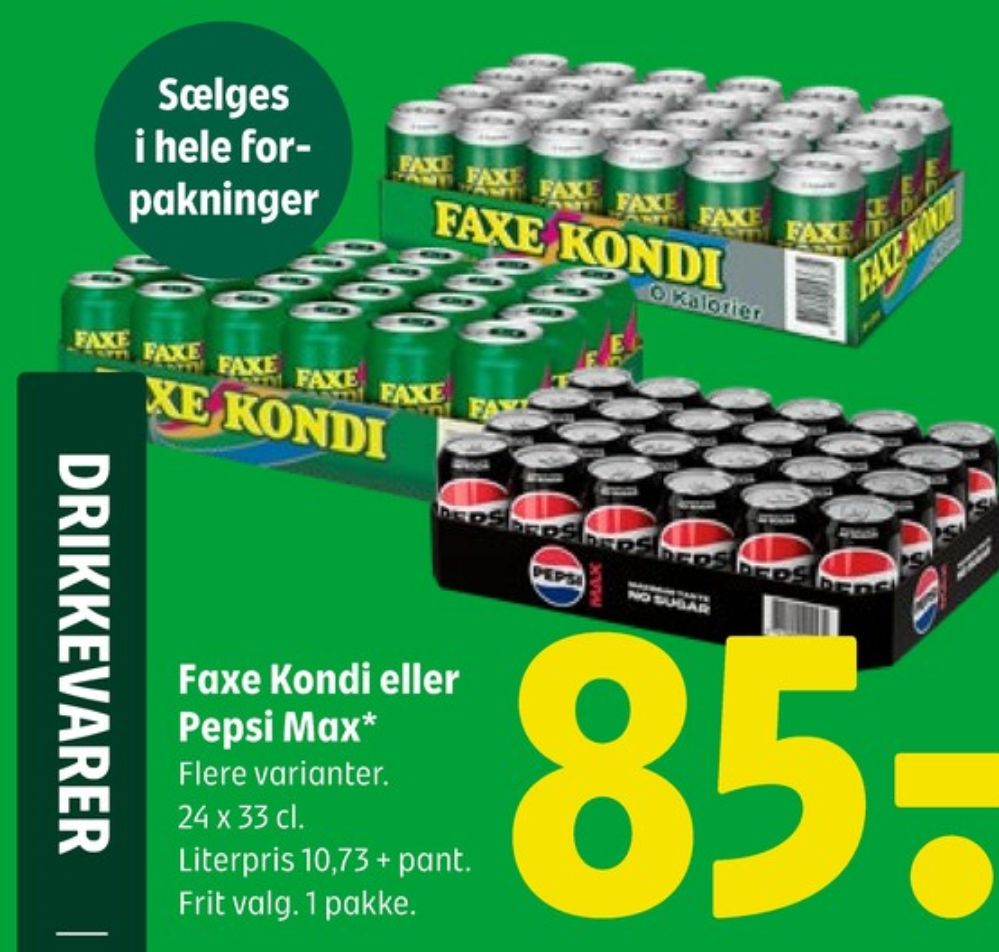 Faxe Kondi 0 Kalorier, Sportssodavand 24 pk.
