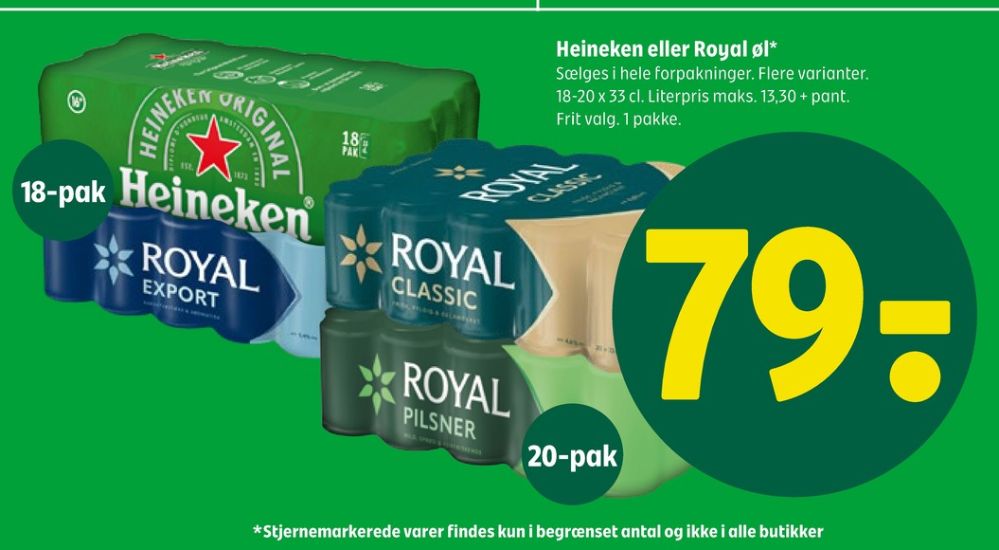 Royal Pilsner, Øl 20 pk.