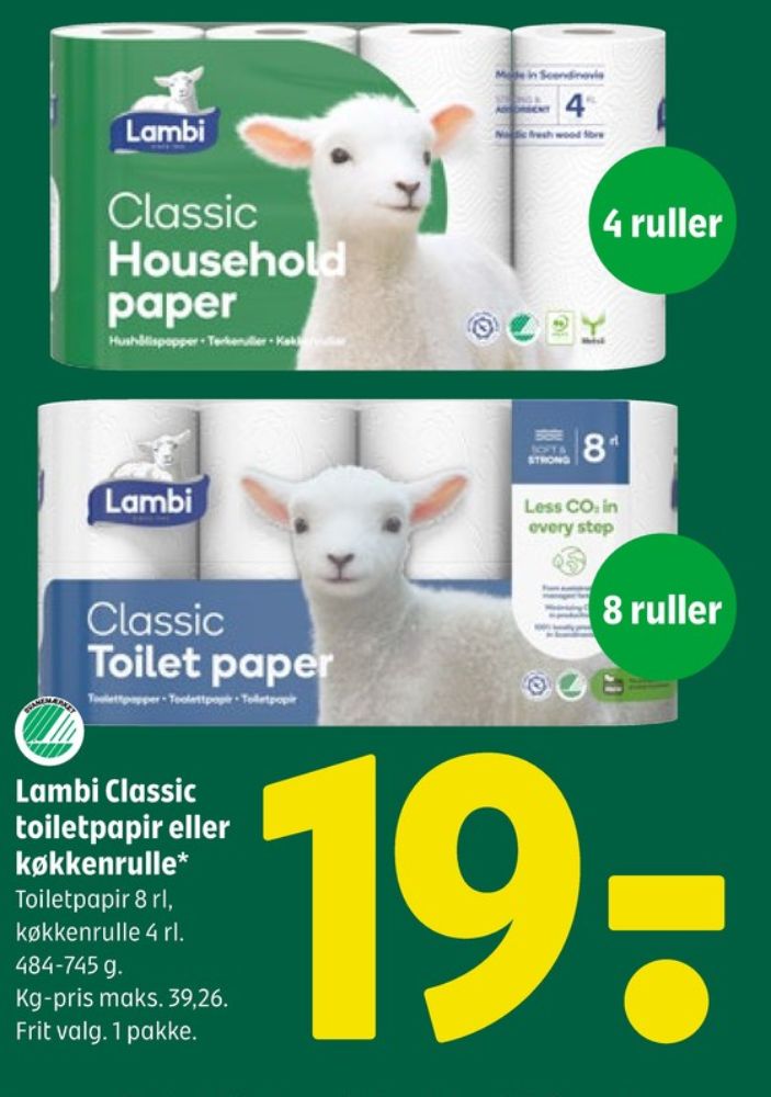 Lambi Classic, Toiletpapir