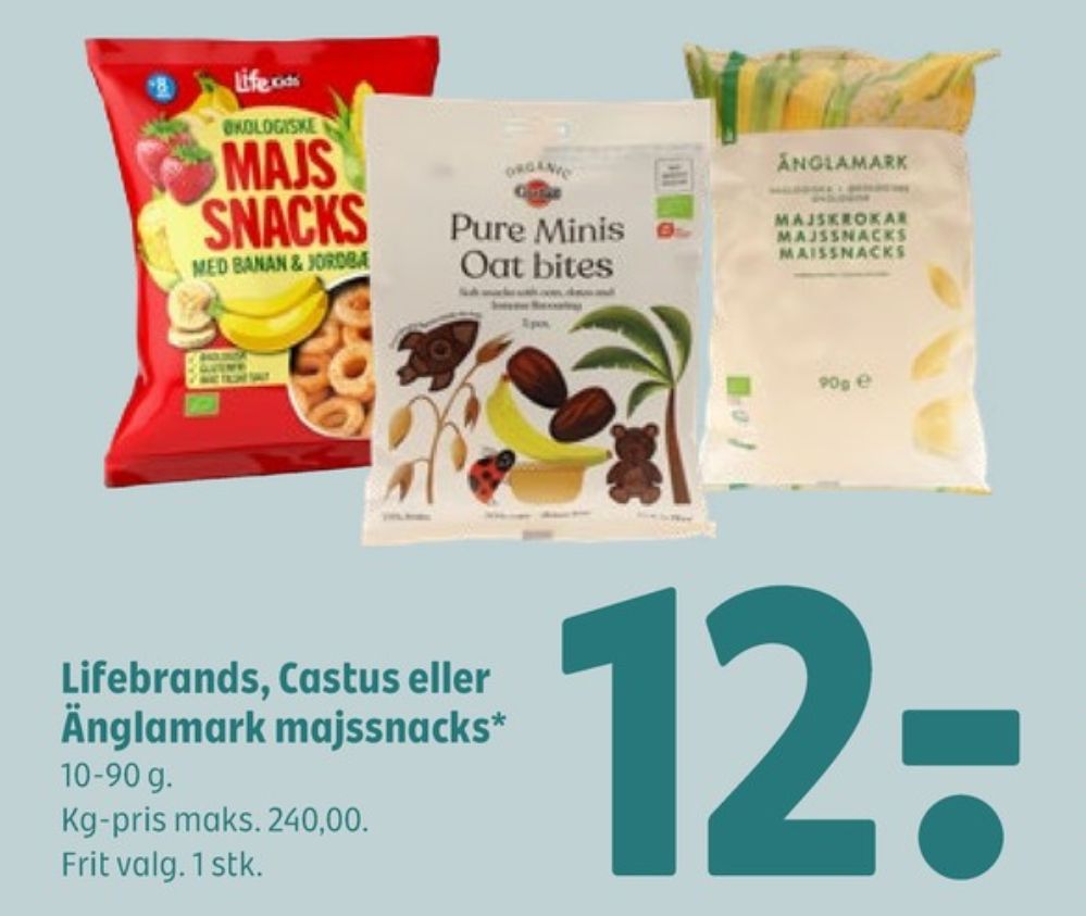 Änglamark, Majssnacks