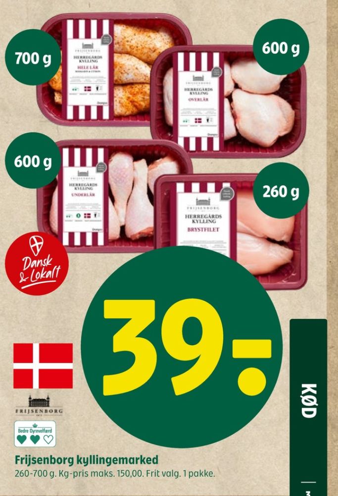 Frijsenborg, Kyllingebrystfilet