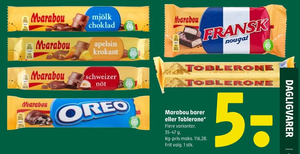 Marabou Fransk Nougat, Chokoladebar