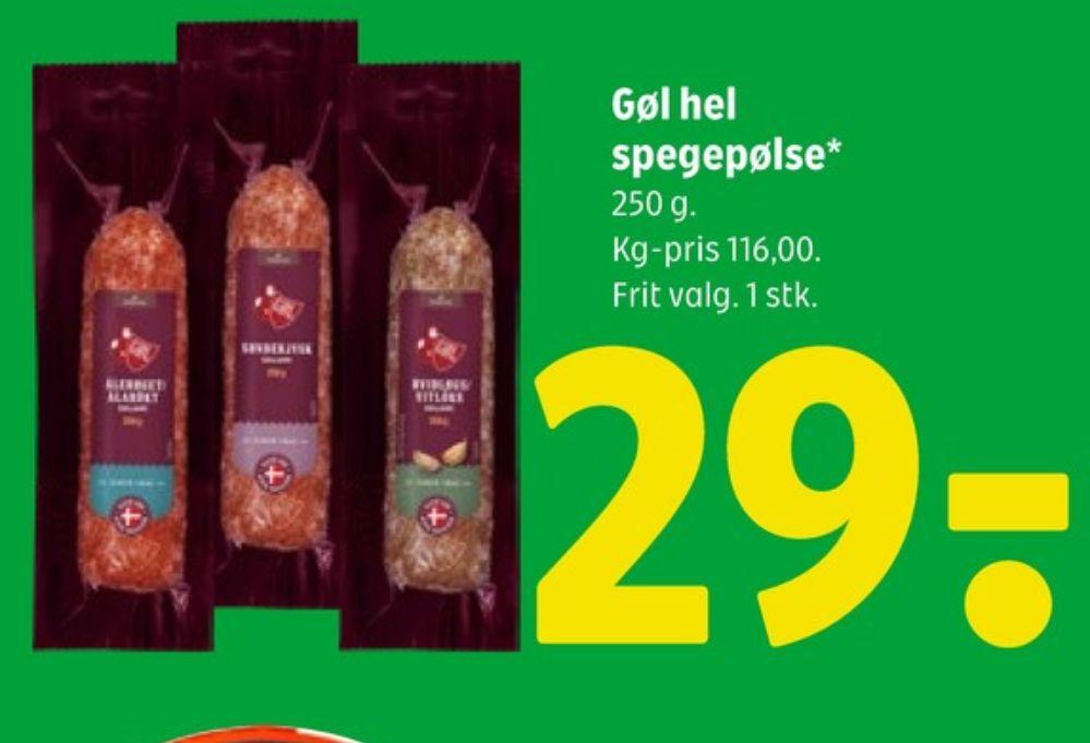 Gøl, Spegepølse Ålerøget